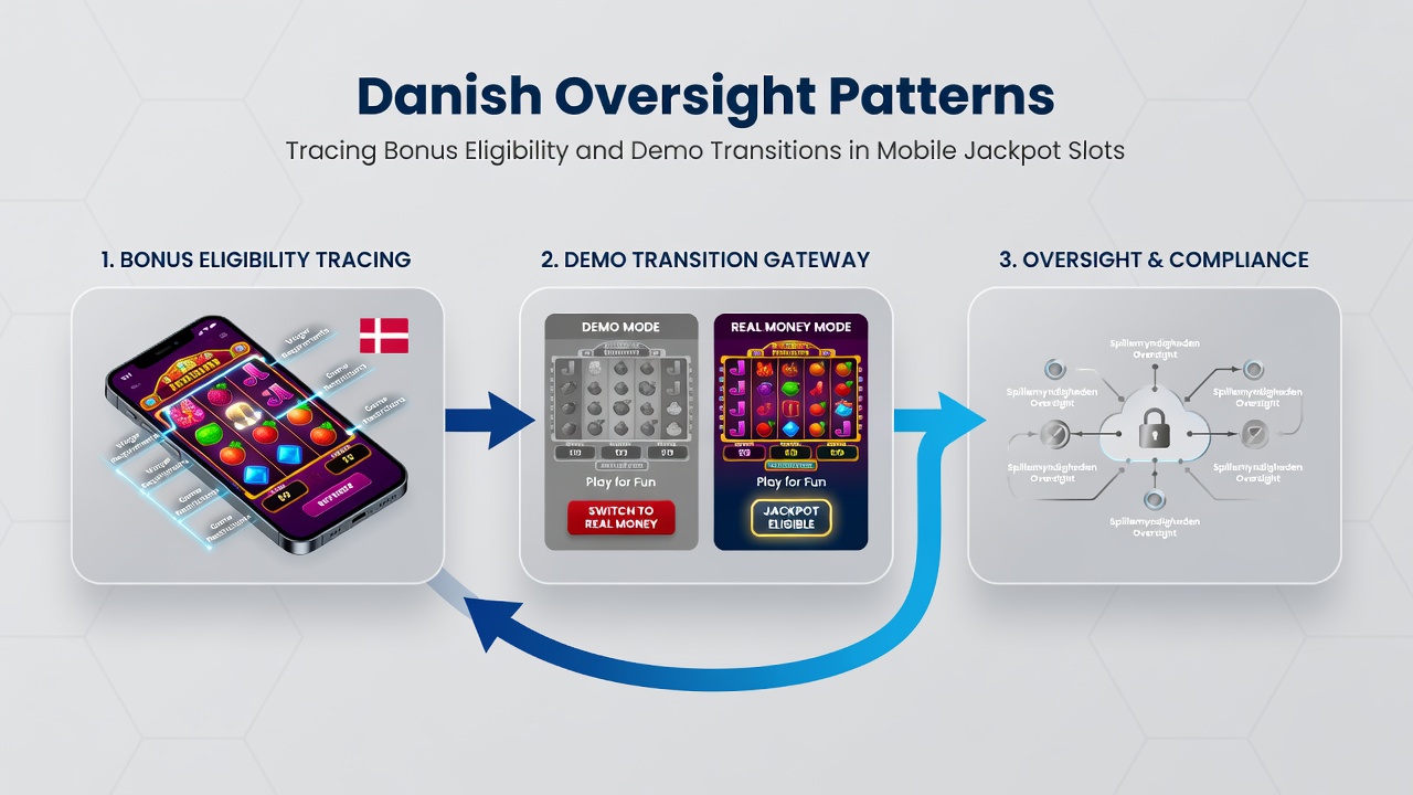 Grafik der viser demoovergange i mobile jackpot slots og tilknyttede tilsynsdata
